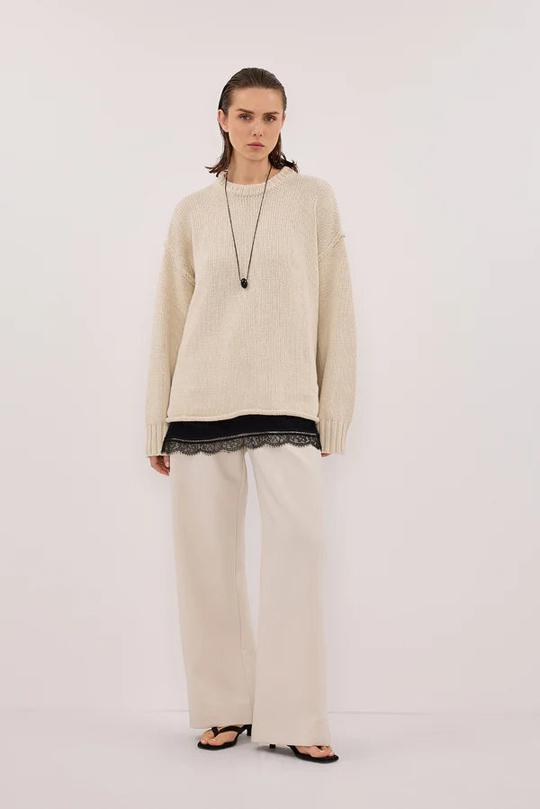 ROY PLASTER OVERSIZED LONGLINE KNIT JUMPER